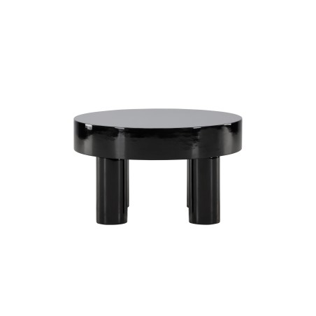 Varberg diivanilaud φ60 cm - läikiv must 