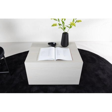 York Low Diivanilaud - Whitewash / Whitewash MDF
