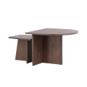 Sala diivanilaud 60x45 cm,40x35 cm - MDF Mocca 3D paberiga