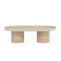 Krille diivanilaud 120x60x35 cm - MDF 3D paberiga / Travertinelook