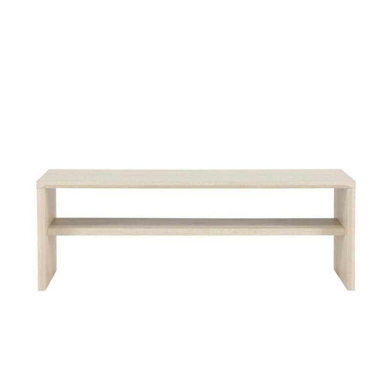 Telemarketi diivanilaud 110x50x38 cm - MDF Whitewash 3D-paberiga