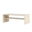Telemarketi diivanilaud 110x50x38 cm - MDF Whitewash 3D-paberiga