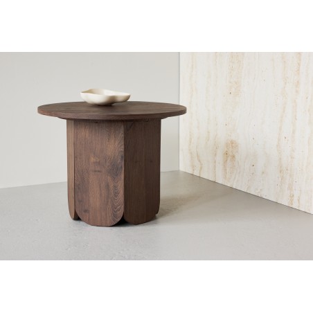 Tekla Diivanilaud ø60x45 cm - MDF Mocca 3D paberiga