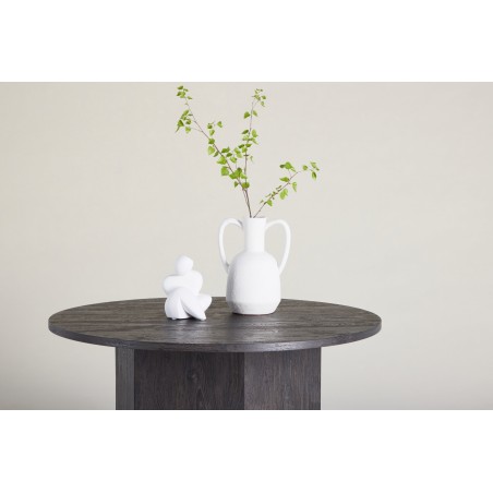 Tekla diivanilaud ø80x45 cm - MDF musta 3D paberiga