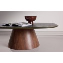 Lanzo diivanilaud 120x92,5x39 cm - MDF 3D paberiga / Mocca jalg / roheline top