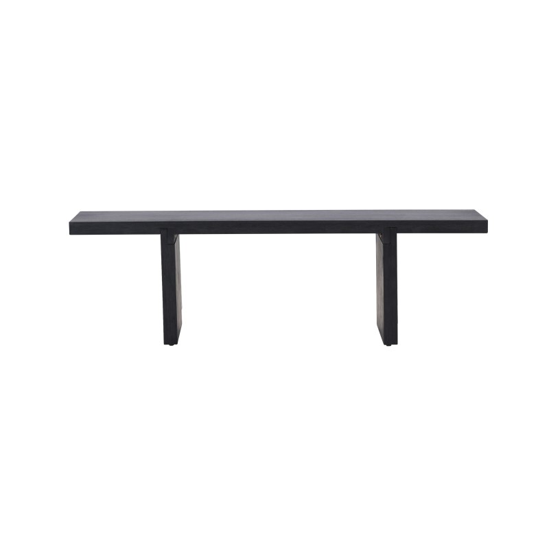 Yakunik Diivanilaud 120x38 cm- Kummipuu / Must MDF -ersätter 15009-111