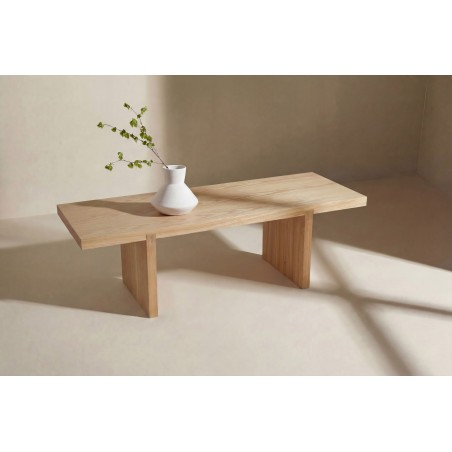 Yakunik Diivanilaud 120x38 cm- Kummipuu / Nature MDF