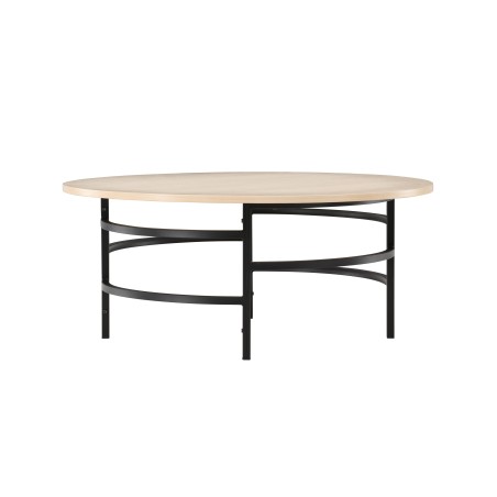 Kopenhaageni diivanilaud ⌀100x42,5 - valge/must