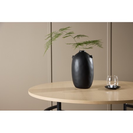 Kopenhaageni diivanilaud ⌀100x42,5 - valge/must