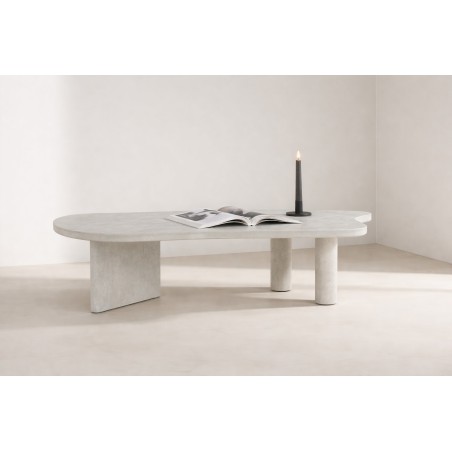 Diivanilaud Polle - Concretelook / MDF 3D-paberiga