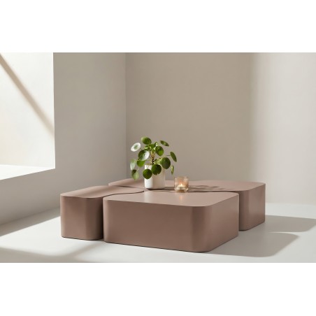 Nordland diivanilaud 95x70,74x60, 40x40 cm - pruun /