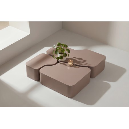 Nordland diivanilaud 95x70,74x60, 40x40 cm - pruun /