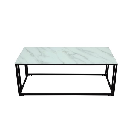 Rock 2.0 Soffbord – Svart / Glasmarmor 120*60*H45