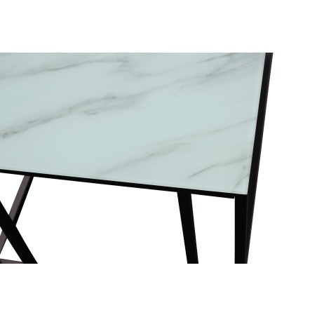 Rock 2.0 Soffbord – Svart / Glasmarmor 120*60*H45