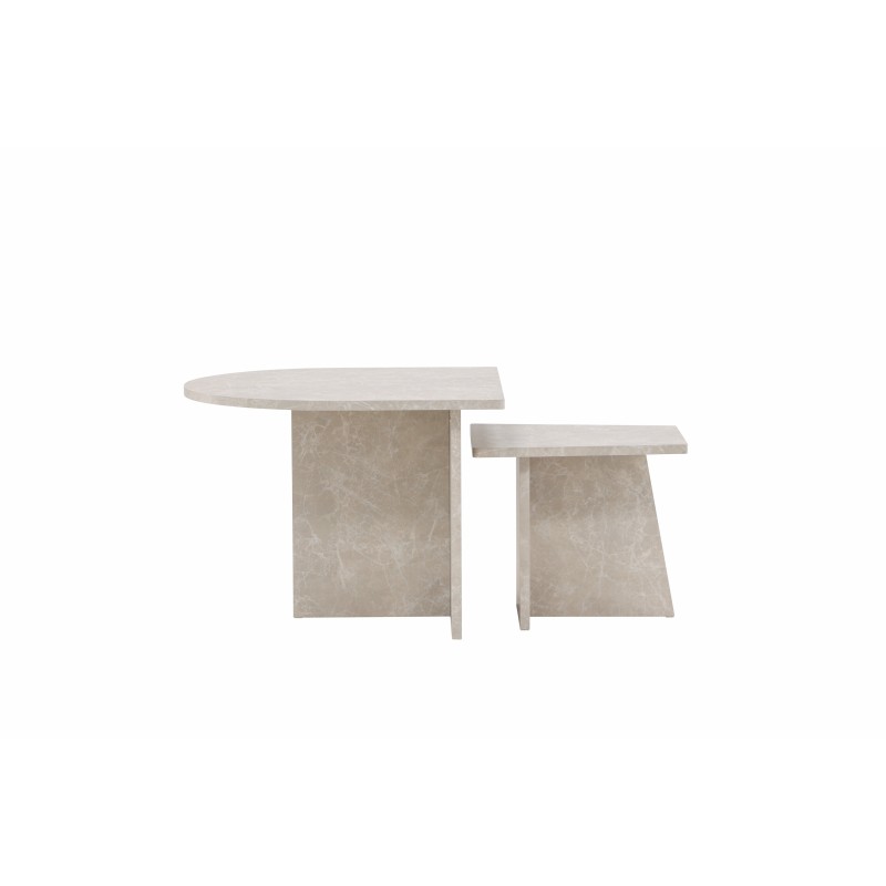 Sala diivanilaud 60x60 cm, 40x40 cm - Marblelook /