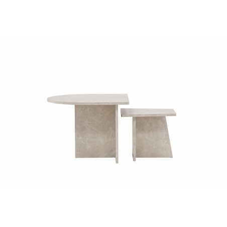 Sala diivanilaud 60x60 cm, 40x40 cm - Marblelook /