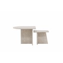Sala diivanilaud 60x60 cm, 40x40 cm - Marblelook /