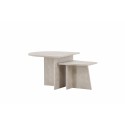 Sala diivanilaud 60x60 cm, 40x40 cm - Marblelook /