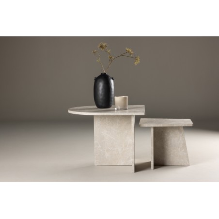 Sala diivanilaud 60x60 cm, 40x40 cm - Marblelook /