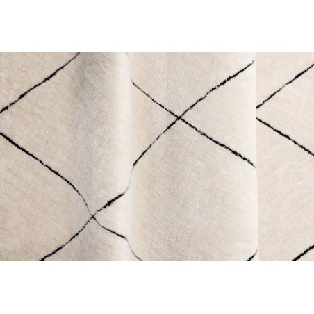 Patrik Polyester Shaggy - 230*160- -Ristkülikukujuline-valge/must
