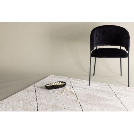 Patrik Polyester Shaggy - 290*200- -Ristkülikukujuline-valge/must