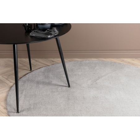 Ulla - Villane / polüester vaip - helehall - ø200