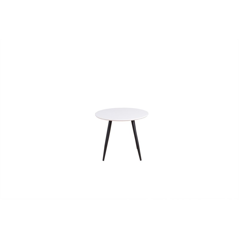 Plaza ümar söögilaud ø60 XXS - valge / must