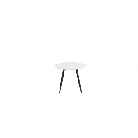 Plaza ümar söögilaud ø60 XXS - valge / must