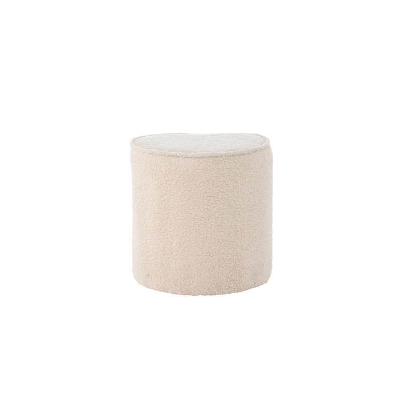 Pouf Heart Kids Pouf - beež / Teddy FSC 100%