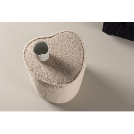 Pouf Heart Kids Pouf - beež / Teddy FSC 100%