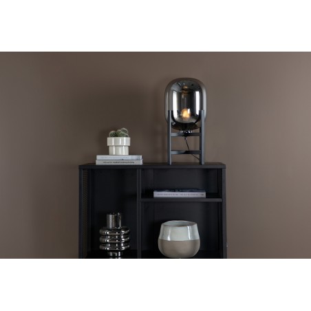 Altair laualamp metallist must, klaasist merevaigukollane D260H450