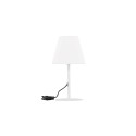 Morise laualamp ø28*52cm - valge/valge/