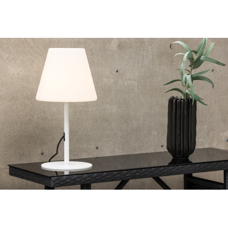 Morise laualamp ø28*52cm - valge/valge/