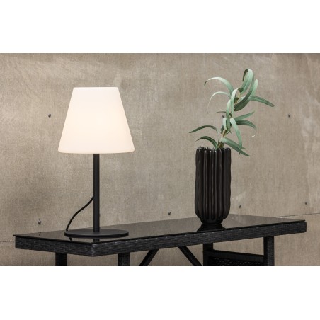 Moris laualamp ø28*52cm - must/valge /