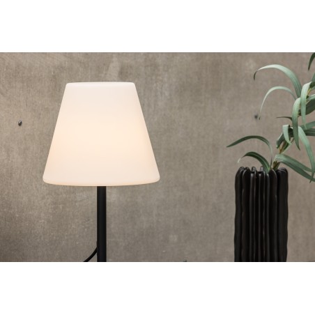 Moris laualamp ø28*52cm - must/valge /