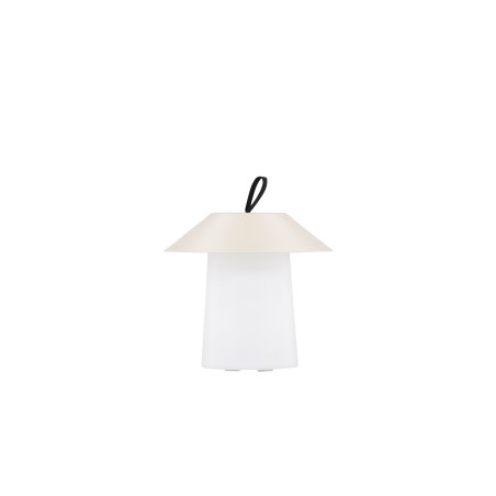 Rubu laualamp ø24*26cm - beež/valge /