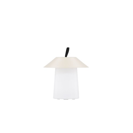 Rubu laualamp ø24*26cm - beež/valge /