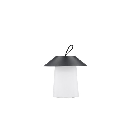 Rubu laualamp ø24*26cm - must/valge /