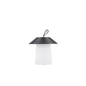 Rubu laualamp ø24*26cm - must/valge /
