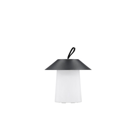 Rubu laualamp ø24*26cm - must/valge /