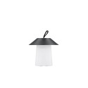 Rubu laualamp ø24*26cm - must/valge /