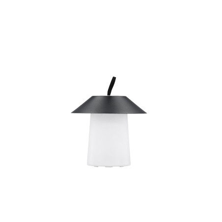 Rubu laualamp ø24*26cm - must/valge /