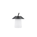Rubu laualamp ø24*26cm - must/valge /