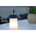 Rubu laualamp ø24*26cm - must/valge /