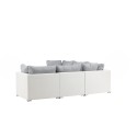 Amazon Module Diivanikomplekt 3+2+1 - Valge/hall