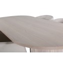 Bianca ovaalne söögilaud , valge pesu must spoon + Berit tool , must beež Velvet