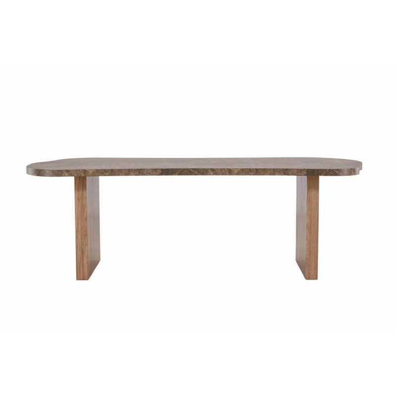 Söögilaud Eleonora 100x230 cm - Pruun / Marblelook