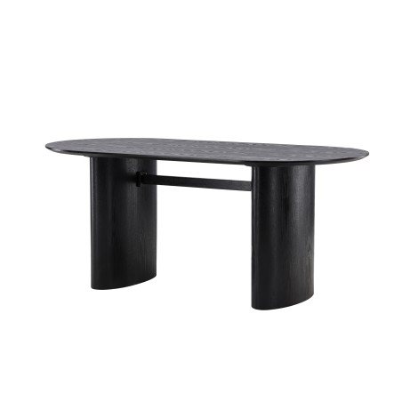 Söögilaud Isolde 180*75 - Must / Must MDF