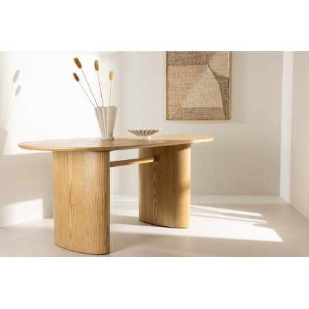 Isolde söögilaud 180*75 - loodus / loodus MDF
