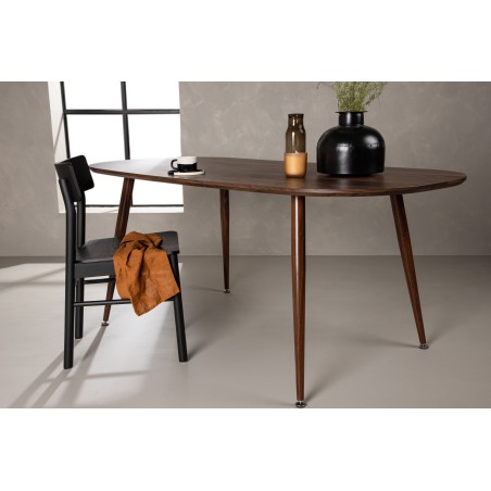 Sanford – 180*90*75 söögilaud – tumepruun MDF
